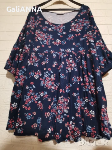 СТРАХОТНА ТУНИКА ЕФЕКТЕН ДЕСЕН 3XL-5XL, снимка 2 - Туники - 50802955