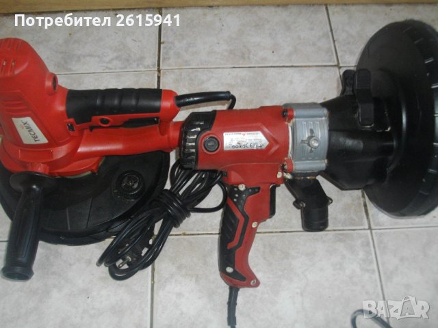 ф225мм-1220W/850W-Голям Кръгъл Виброшлайф За Тавани/Стени/Подове-TECHNIX/REDSTONE-Герм/КНР, снимка 3 - Други инструменти - 40361511