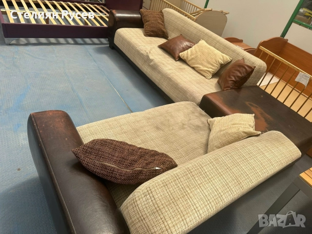 0907 разтегателен ъглов холов Диван / канапе с ракла и функция сън 310/270см смр -цена170лв или 86,9, снимка 2 - Дивани и мека мебел - 51972498