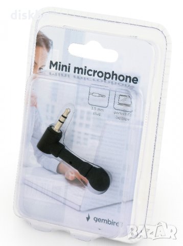 Нов мини микрофон за лаптоп Gembird MIC-203, снимка 1