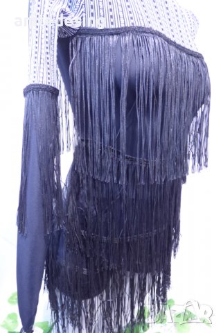 Детска рокля за спортни танци с ресни, снимка 8 - Детски рокли и поли - 39048380