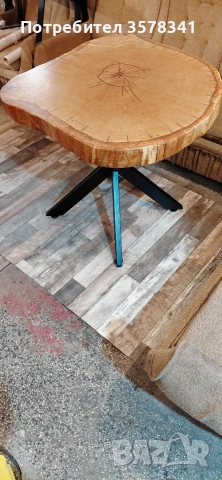 Ръчно изработена трапезна маса от масив дъб