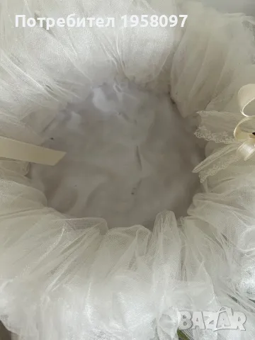 Кошница за сватба  +букет , снимка 3 - Сватбени аксесоари - 47407953