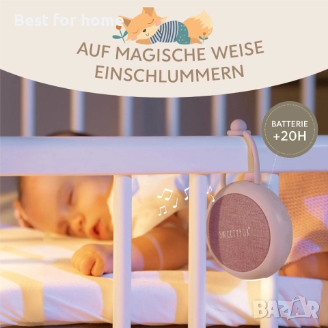 Преносима машина за бял шум за бебе Sweety – 22 звука, Таймер, Нощна лампа, снимка 2 - Други - 52955519