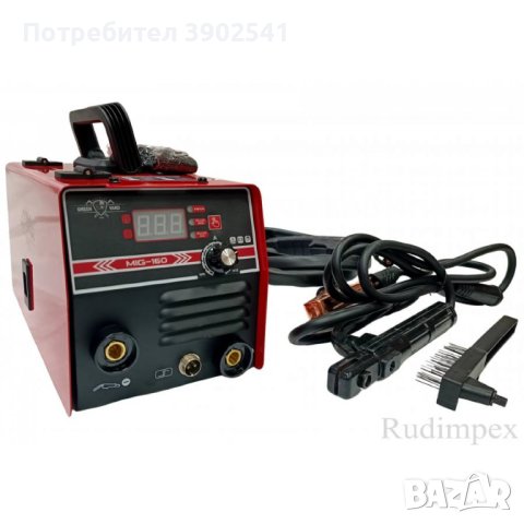 Tелоподаващо устройство и инверторен електрожен комбинирано MIG/MMA, 160А, за безгазово заваряване, снимка 3 - Други машини и части - 43103314