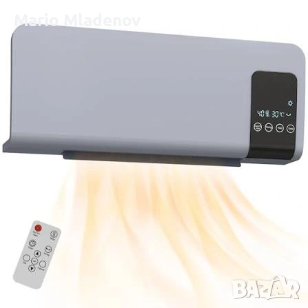 Стенен вентилатор, 2 степени на нагряване 1000 / 2000 W, Електронен термостат, Седмична програма, 54