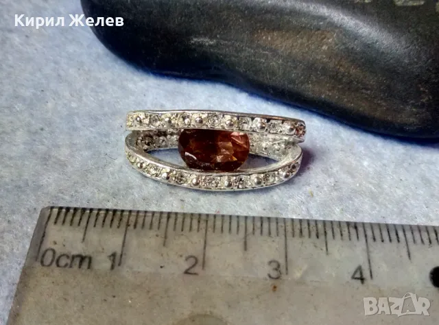 ПРЕКРАСЕН СКЪПОЦЕНЕН ПЕНДАНТ с ФАСЕТИРАН ИСКРЯЩИ ЦИРКОНИ АМЕТИСТ и БЯЛА ПОЗЛАТА 48842, снимка 2 - Колиета, медальони, синджири - 48842451