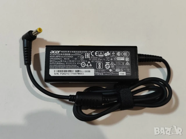 Оригинално зарядно за ACER  19V / 2.37A / 45W
