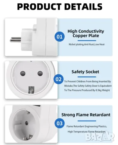 3000W16A Защитно Реле за Защита от Пренапрежение с Програмируем Дисплей и Автоматично Възстановяване, снимка 11 - Друга електроника - 47266986