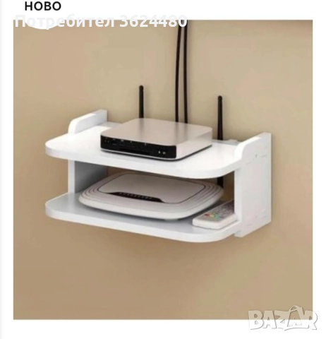 Стенен рафт за рутер  4664