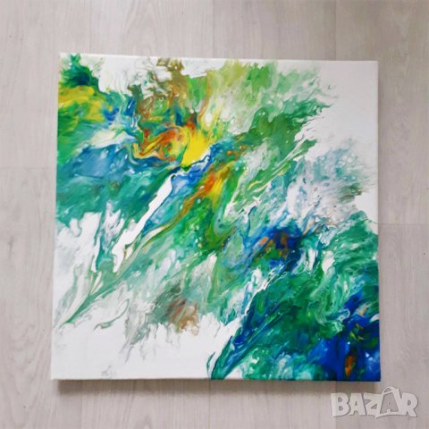 АБстрактна картина 50/50 , снимка 1