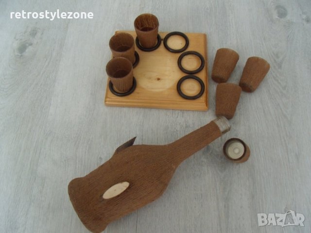 № 5428 стар комплект / сервиз - чашки с бутилка , снимка 4 - Други ценни предмети - 33281086