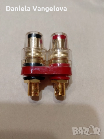 Банан букса двойка позлатена 