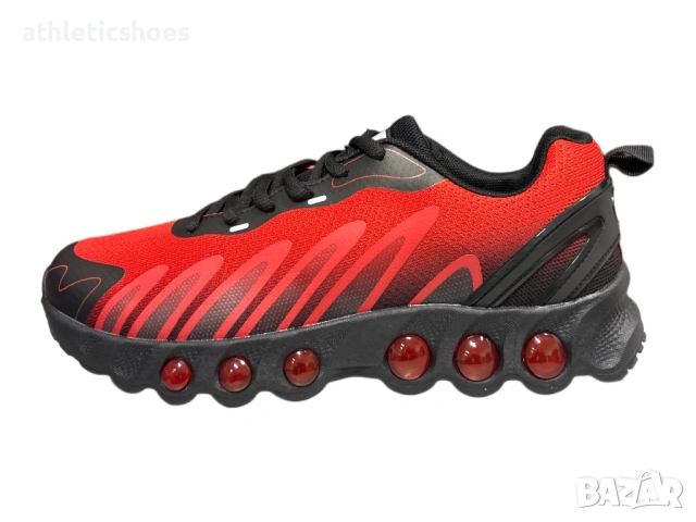 Мъжки маратонки в червено -2026, снимка 2 - Маратонки - 40163106