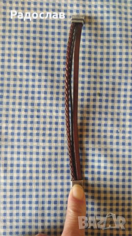 оригинална кожена гривна Massimo Dutti, снимка 7 - Гривни - 43740342