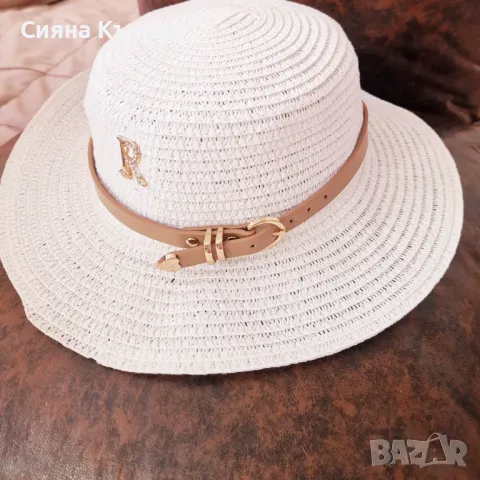 Ново! Дамска шапка с коланче, снимка 5 - Шапки - 48085294