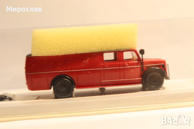 BREKINA H0 1/87 MAGIRUS ПОЖАРНА КАМИОН МОДЕЛ, снимка 4 - Колекции - 53297452
