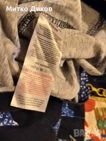 Детска блуза къс ръкав блуе сини 110см 4-5год. отлична, снимка 5 - Детски Блузи и туники - 43676880