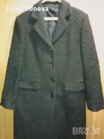черно палто"Мони-МСД", снимка 1 - Палта, манта - 27390483