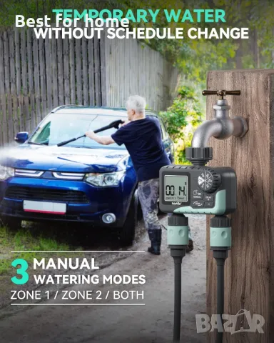 RAINPOINT Таймер за вода за градински маркуч, снимка 3 - Напояване - 49677103