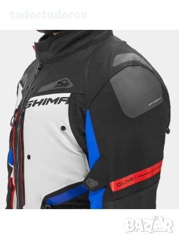 Дамско текстилно мото яке SHIMA DUNE WP Red/White/Blue, снимка 6 - Аксесоари и консумативи - 51871611