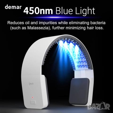 Устройство за грижа за косата-светлинна терапия, 650nm, 850nm и 450nm, снимка 6 - Други - 51457016