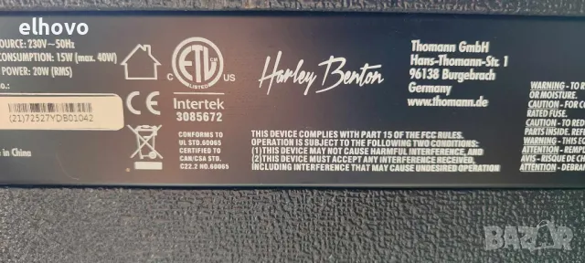 Усилвател за китара Harley Benton HB-20B, снимка 10 - Ресийвъри, усилватели, смесителни пултове - 47419360