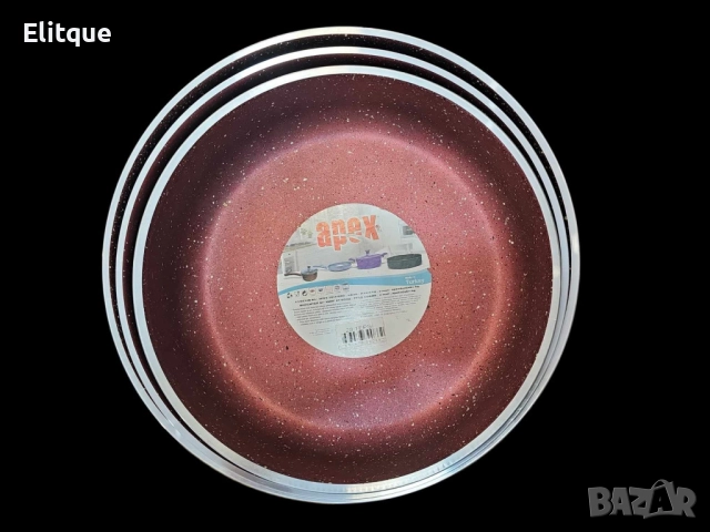 Комплект от 3 броя тави. 28, 30, 32см / Турско качество, снимка 2 - Съдове за готвене - 52895084