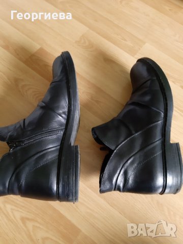 Италиански Боти от естествена кожа, снимка 5 - Дамски боти - 43364762