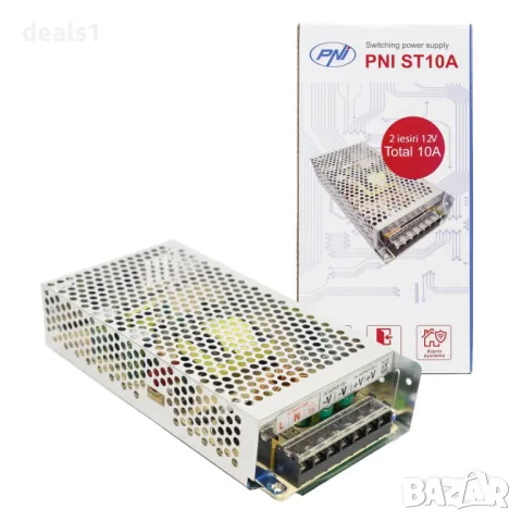 PNI ST10A 12V 10A Захранващ блок за превключване на напрежението за системи за видеонаблюдение, снимка 1