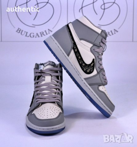 Nike Air Jordan 1 х Dior High Дамски Мъжки Маратонки, снимка 4 - Кецове - 34638654