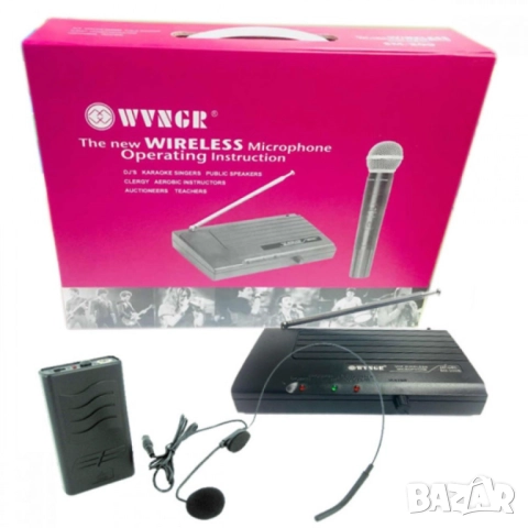 Безжичен микрофон тип хедсет WVNGR SM-200B – Професионално аудио решение за свободни ръце и ясен зву, снимка 5 - Друга електроника - 52069333