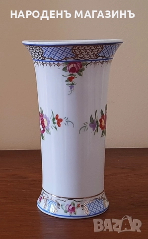 BELLE EPOQUE - НОВА италианска порцеланова ваза цветя порцелан кутия, снимка 3 - Други ценни предмети - 52877153