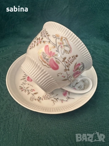 Редки чаши за чай на ЛФЗ Ломоносов, СССР, снимка 4 - Чаши - 52960121