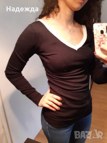 Дамска блуза с дълъг ръкав и отворен гръб , снимка 2 - Блузи с дълъг ръкав и пуловери - 28222288