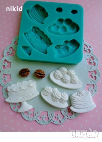 Сладкиши кексчета торта кафе силиконов молд форма декорация торта фондан шоколад смола