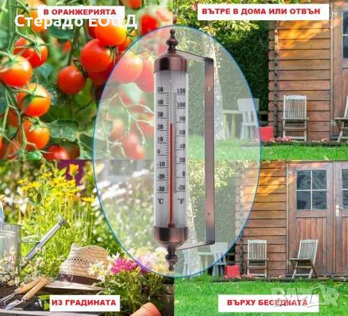 ТЕРМОМЕТЪР ЗА РАМКА НА ПРОЗОРЕЦ, снимка 4 - Други стоки за дома - 48348370