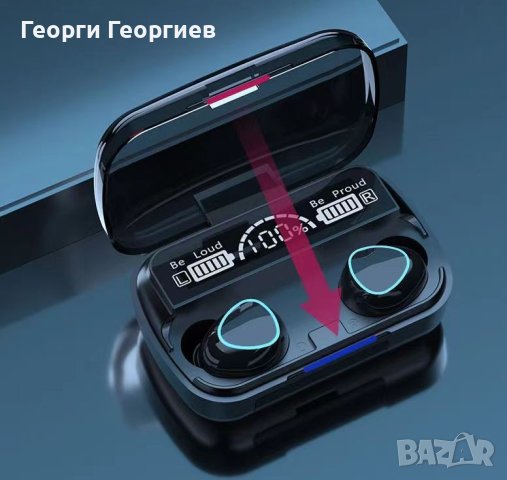 Безжични bluetooth слушалки с LED цифров дисплей, снимка 7 - Bluetooth слушалки - 40860117