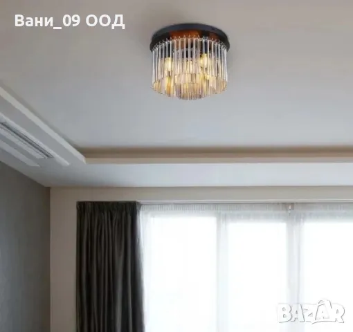 Плафон със стъклени пръчици, снимка 3 - Лампи за таван - 50241500