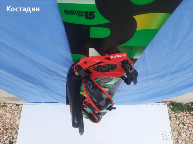 Сноуборд   159Wсм.BURTON PROGRESSION, WIDE с автомати. , снимка 4 - Зимни спортове - 53066604