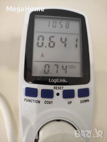 Ватметър с щепсел LogiLink, мониторинг на консумацията на енергия, Енергометър, снимка 3 - Друга електроника - 53279560