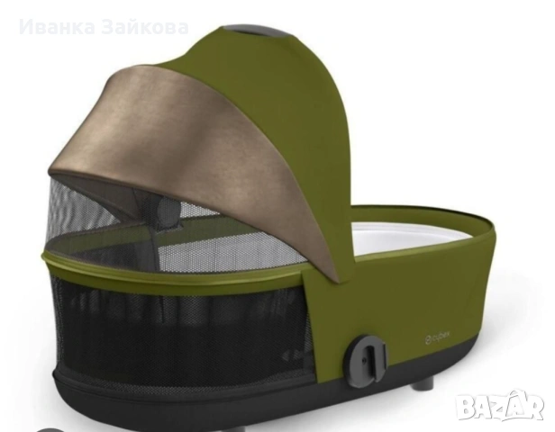 Cybex Lux Carry Cot кош за новородено  в цвят Olive , снимка 2 - Детски колички - 53471418
