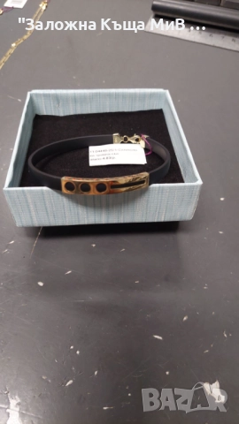 Мъжка Златна силиконова гривна 4.83гр