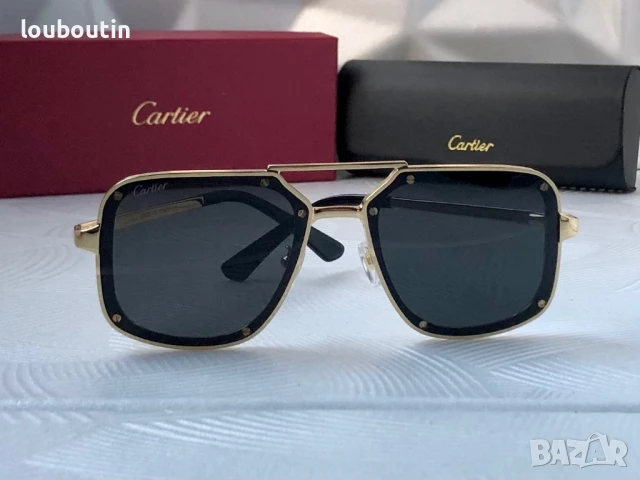 Cartier мъжки слънчеви очила 2 цвята, снимка 18 - Слънчеви и диоптрични очила - 50741556