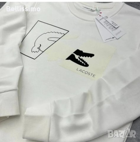 Мъжка блуза ●Lacoste ●🐊 бяла , снимка 1