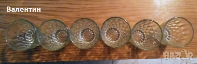 Сервиз от 6 кристални руски чаши за ракия неизползвани, снимка 3 - Сервизи - 52343981