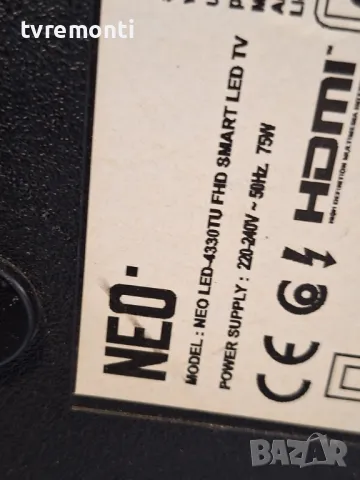 POWER BOARD ,17IPS62, for  NEO LED-4330TU FHD for 43inc DISPLAY  VES430UNDP-N1-N46, снимка 6 - Части и Платки - 49418820