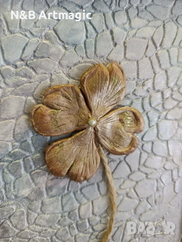  скулптурно рисуване четирилистна детелина , снимка 4 - Картини - 50963553