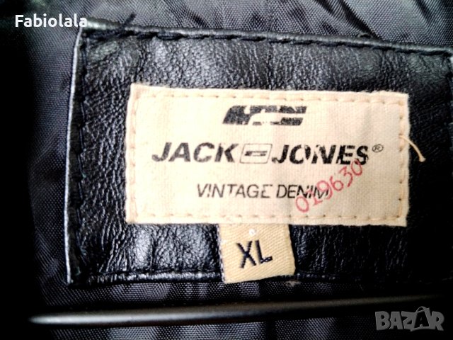 Jack & Jones nieuwe leren jas XL, снимка 2 - Сака - 44047738