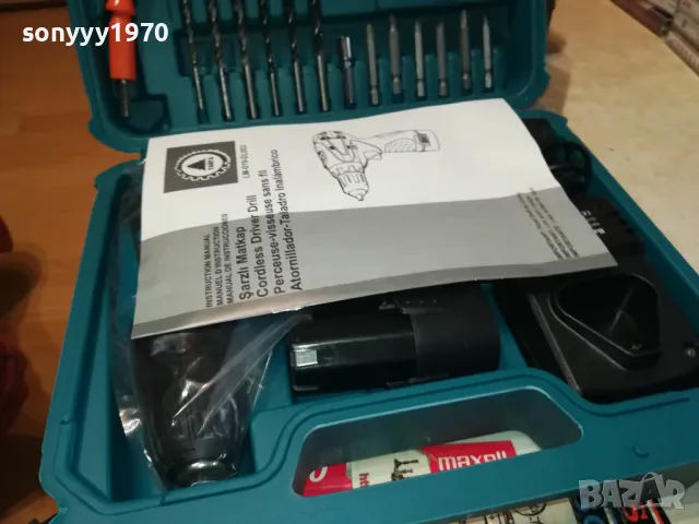 ВИНТОВЕРТ С 2 БАТЕРИИ ЗАРЯДНО И ИНСТРУМЕНТИ 2703251715, снимка 8 - Винтоверти - 49665154